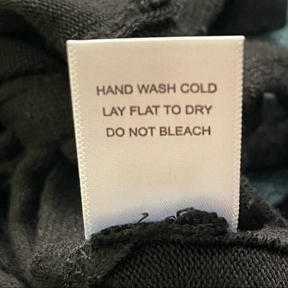 LNA Brushed Ezra Sweater Pullover, Open sides, woman's size XS Black - Picture 10 of 11